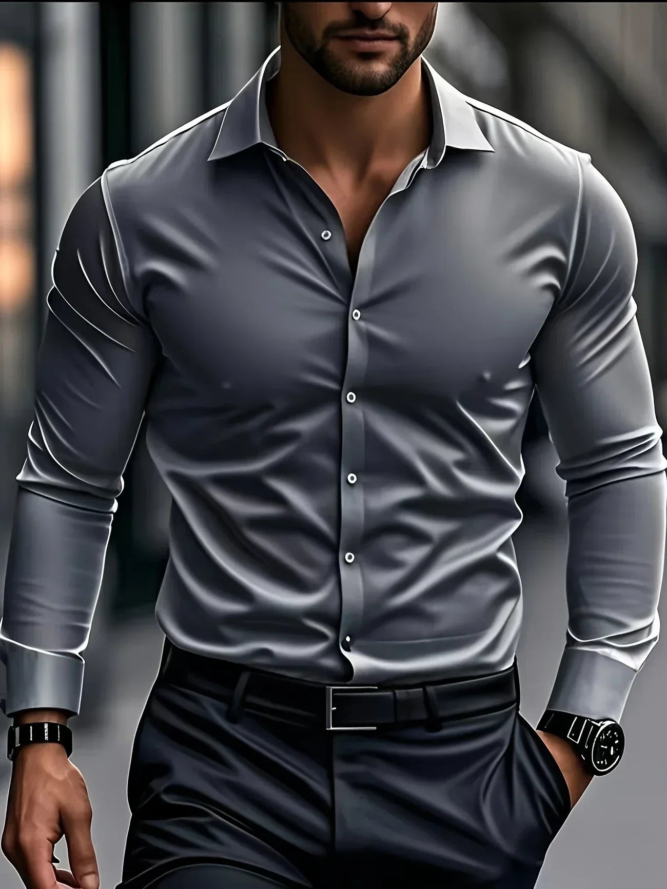 Camisa Élégante Valmont — Distinción sin esfuerzo | Blanco