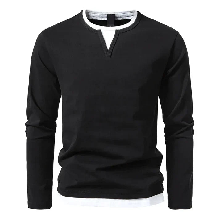 Rubén Valmont — Camiseta Manga Larga Algodón Premium | Hombre
