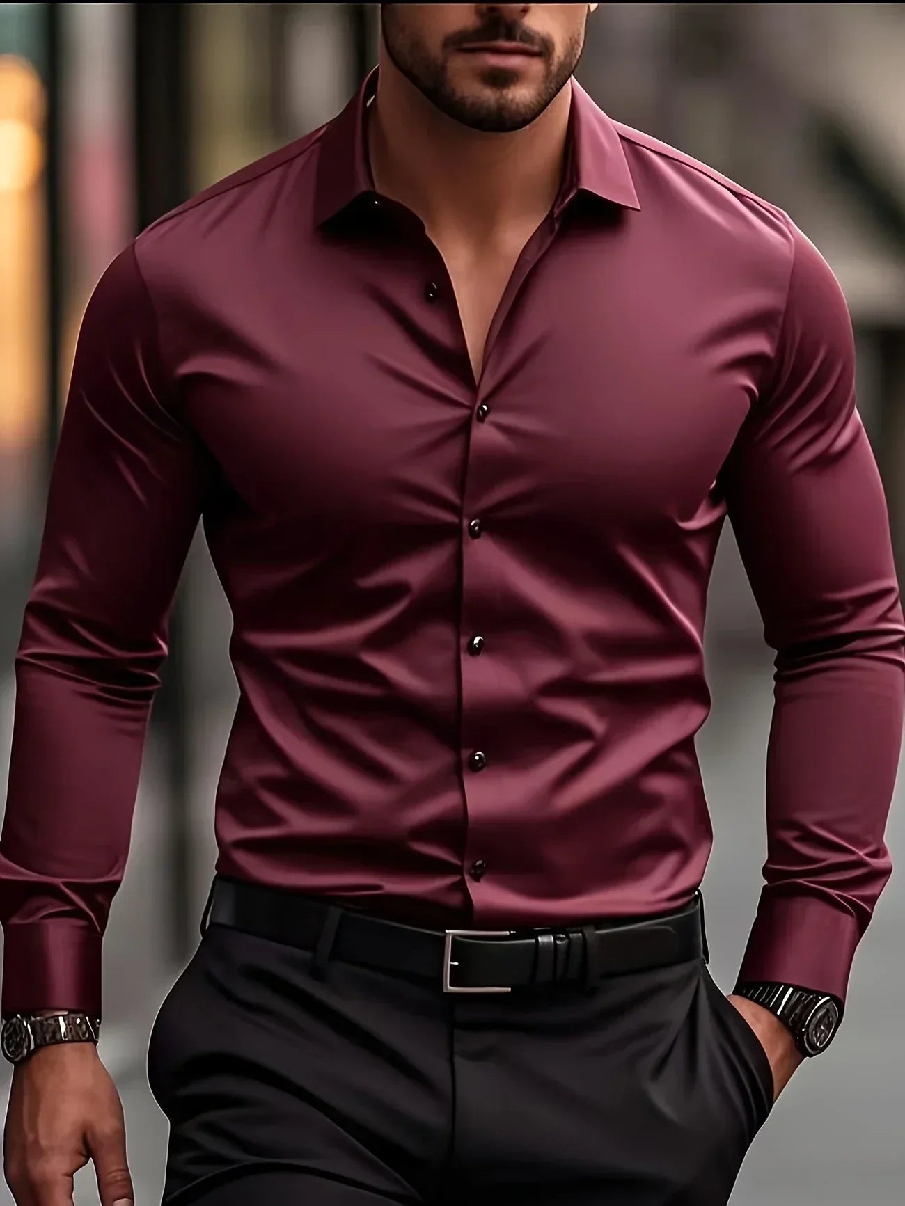 Camisa Élégante Valmont — Distinción sin esfuerzo | Blanco