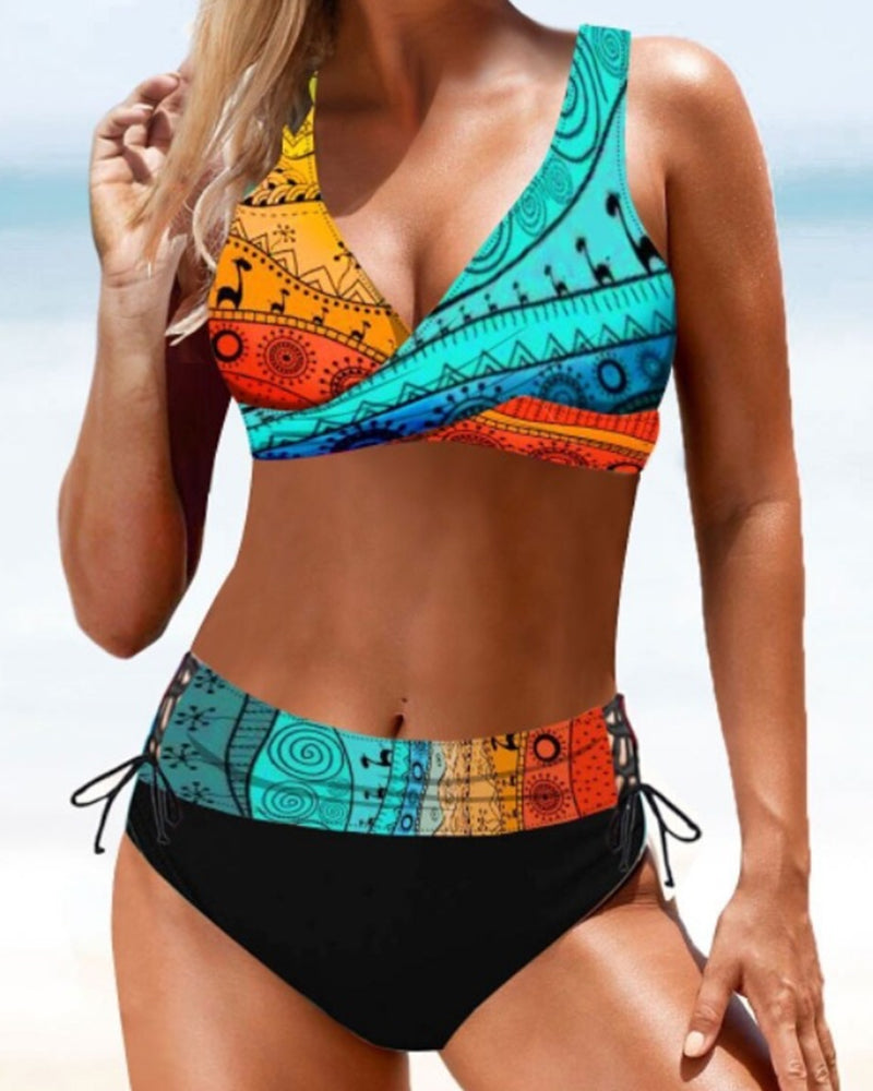 Bikinis Eva Valmont — confianza que brilla bajo el sol | Bikini Colorido Alegre