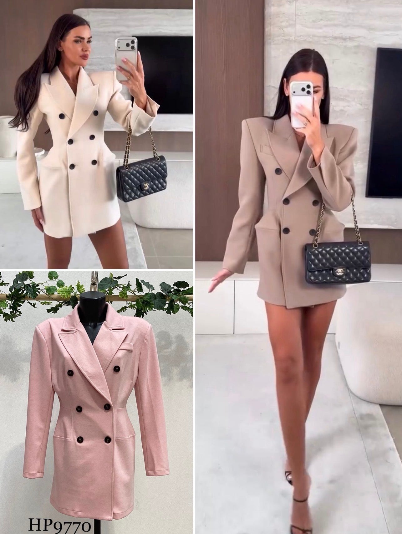 Madame Élégance Valmont — Vestido Blazer Doble Botonadura | Autorité