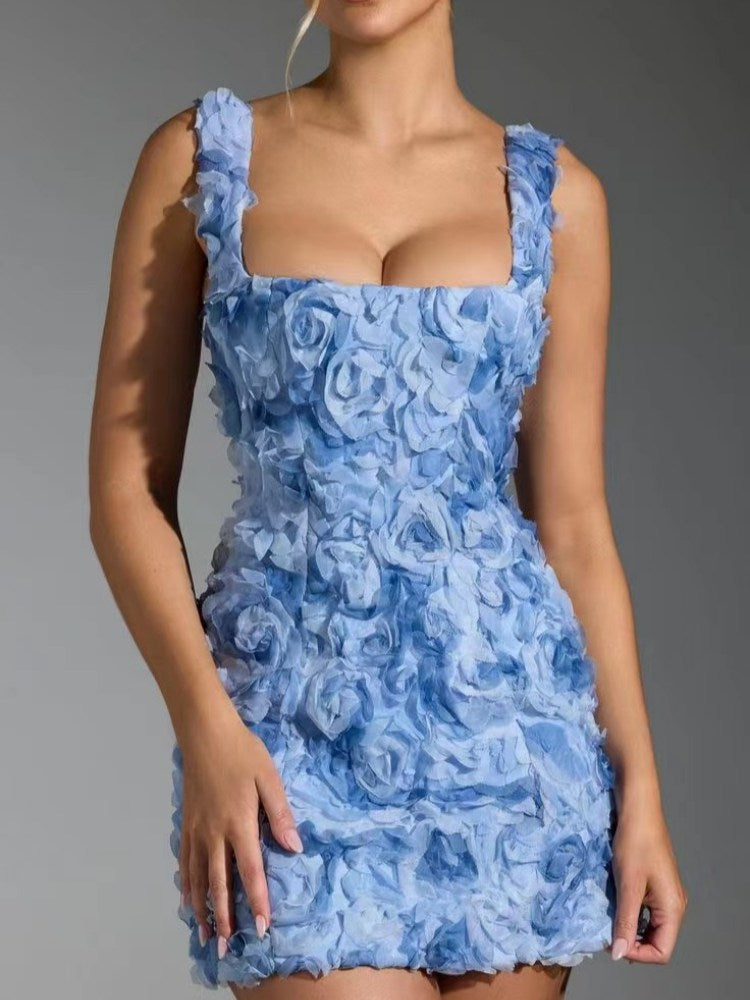 Jennifer Valmont — Vestido Mini Corset con Flores Bordadas | Primavera 2026