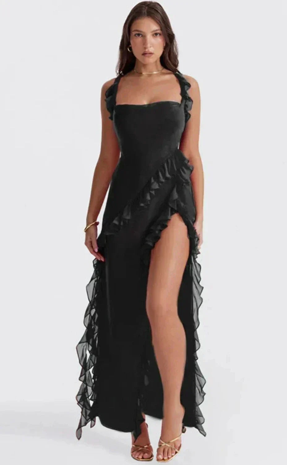 Vestido Fendue Valmont — Elegancia irresistible | Negro