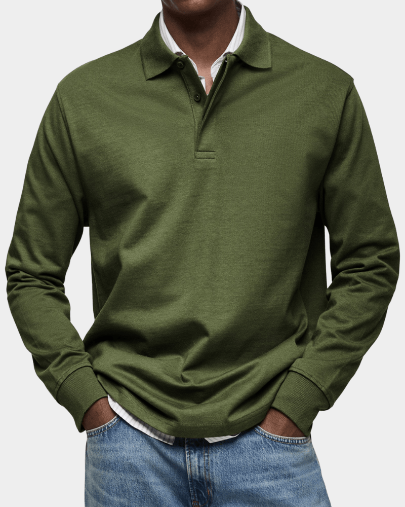Polo Henri Valmont — Clásico Manga Larga Premium | 10 Colores