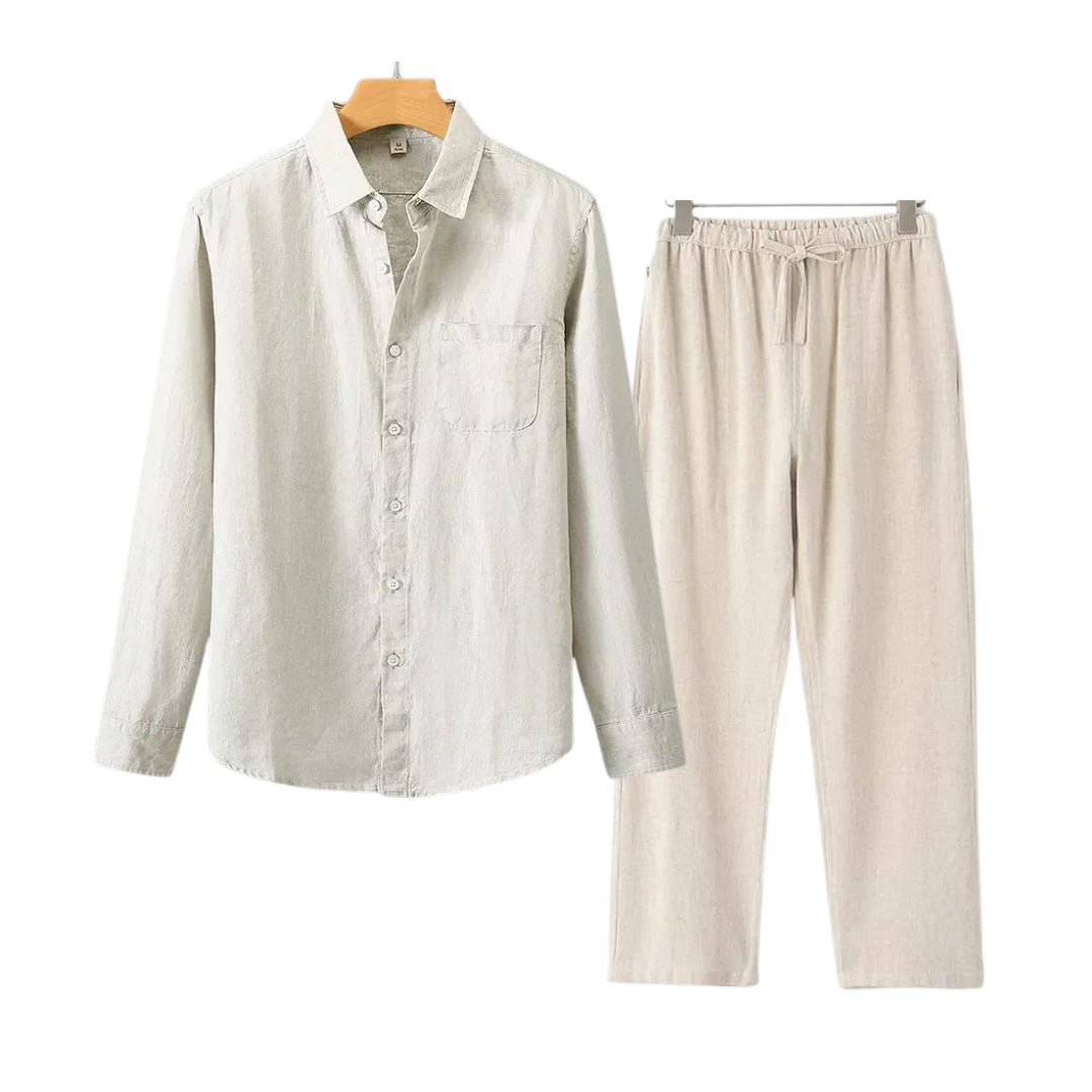 Conjunto Linge Valmont — Distinción sin esfuerzo | Beige