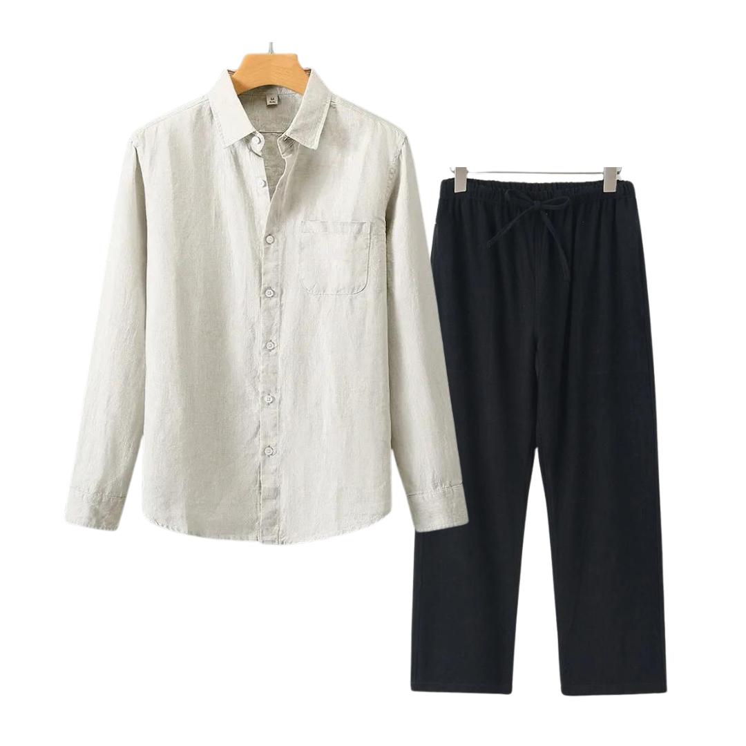 Conjunto Linge Valmont — Distinción sin esfuerzo | Beige