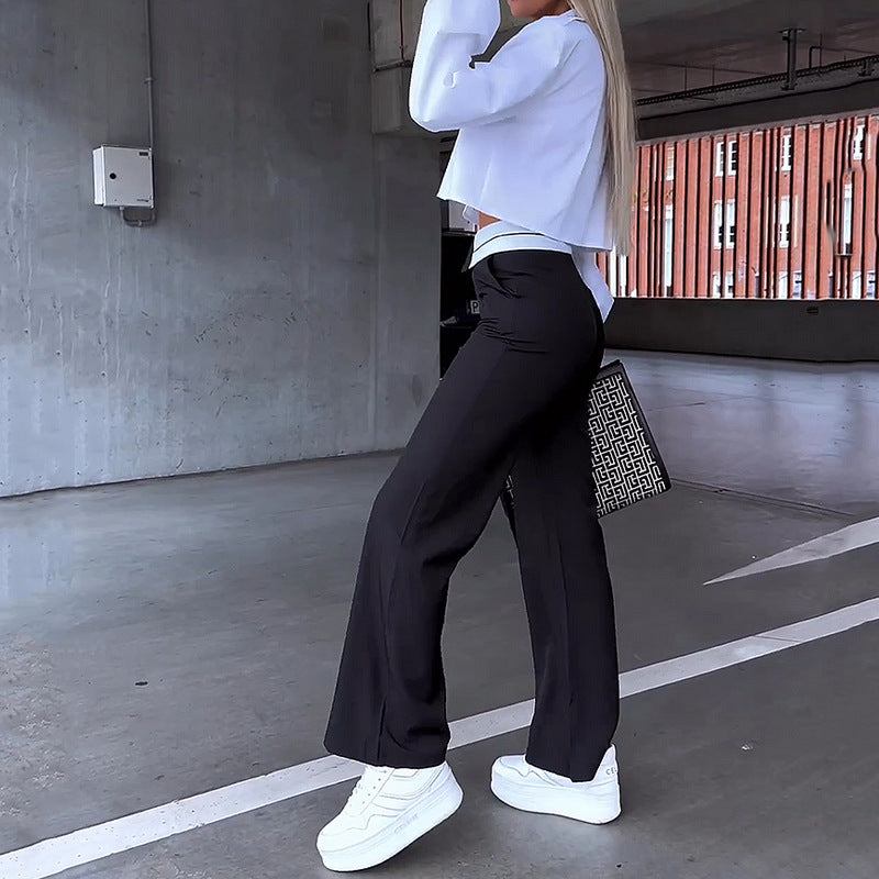 Ensemble Valmont — Conjunto Camisa & Pantalón Traje Holgado | Femme