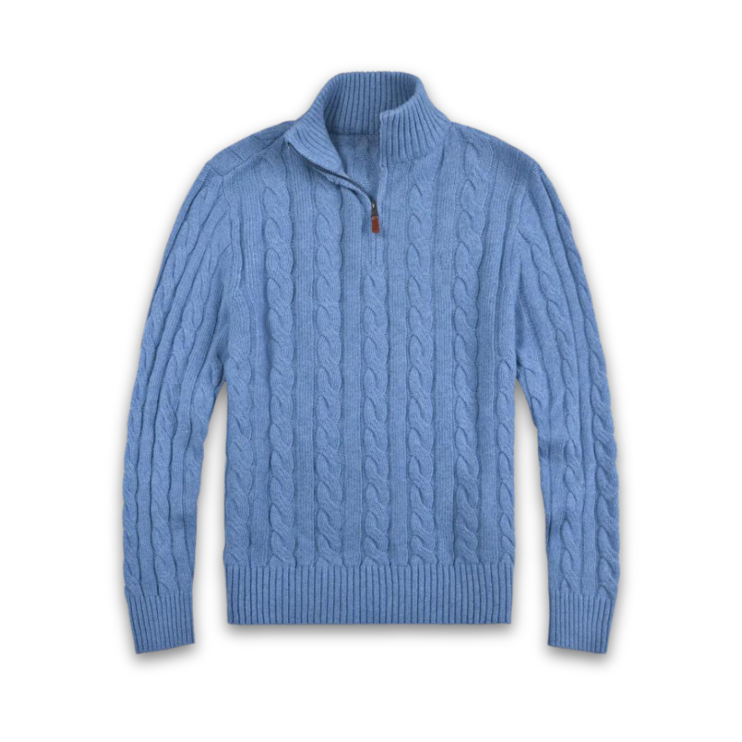 Jersey Half-Zip Valmont — Distinción sin esfuerzo | Gris