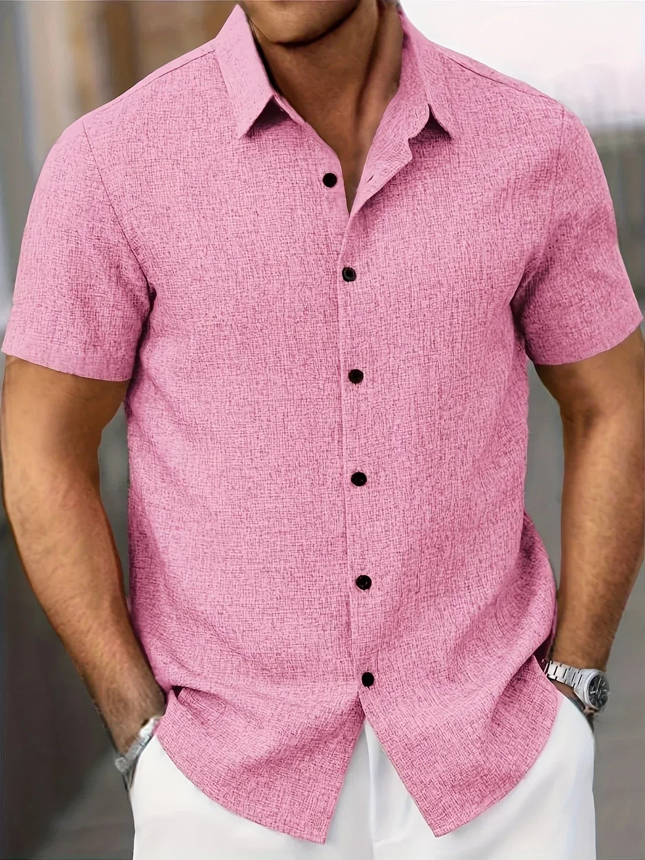 Camisa Lin Valmont — Distinción sin esfuerzo | Beige