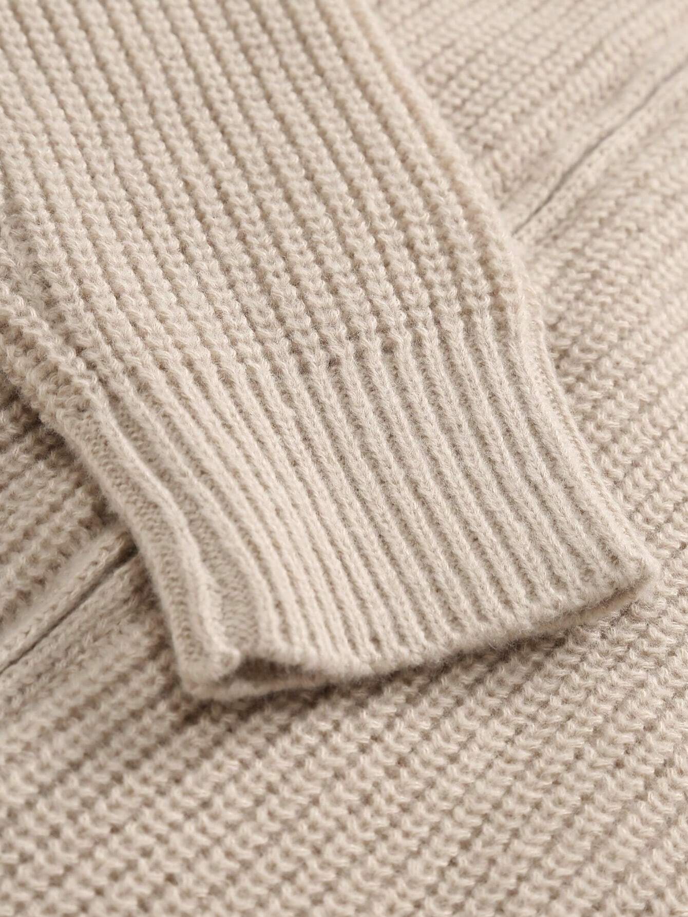 Cardigan Zip Valmont — Distinción sin esfuerzo | Beige