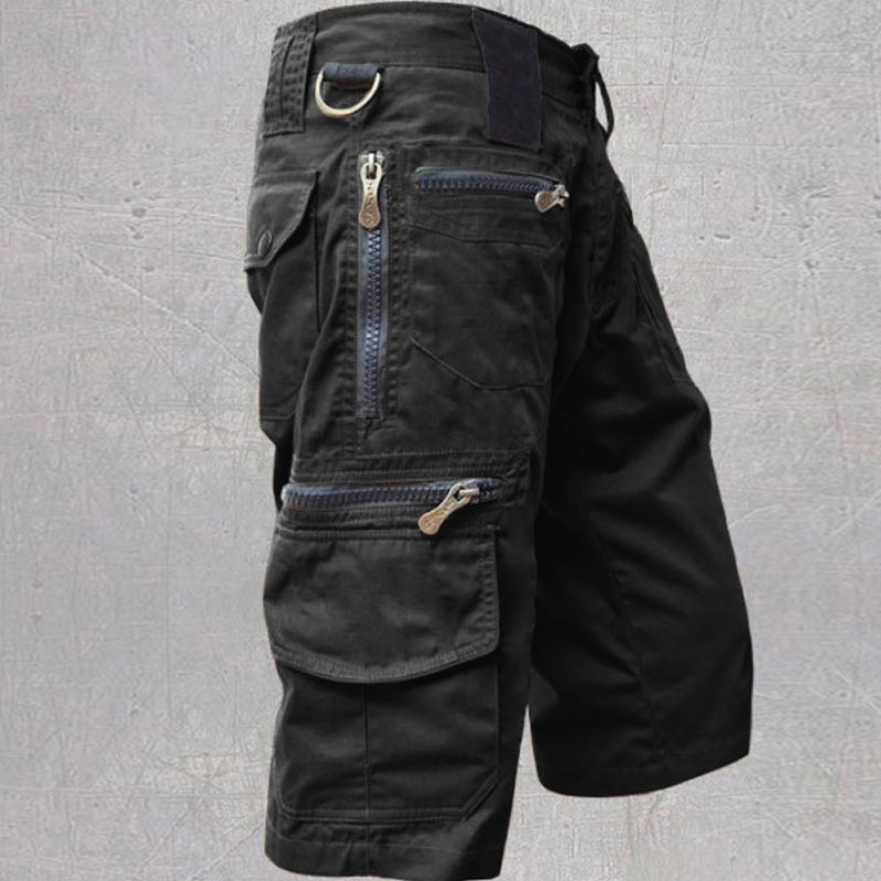 Short Cargo Jimmy Valmont — Hombre Outdoor Premium | Gris, Marrón, Negro y Verde