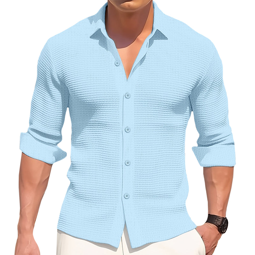 Camisa Coton Valmont — Distinción sin esfuerzo | Blanco