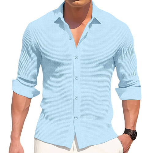 Camisa Coton Valmont — Distinción sin esfuerzo | Blanco
