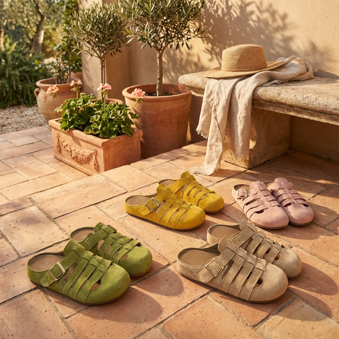 Mule Céleste Valmont — Confort Slip-On Elegante Mujer