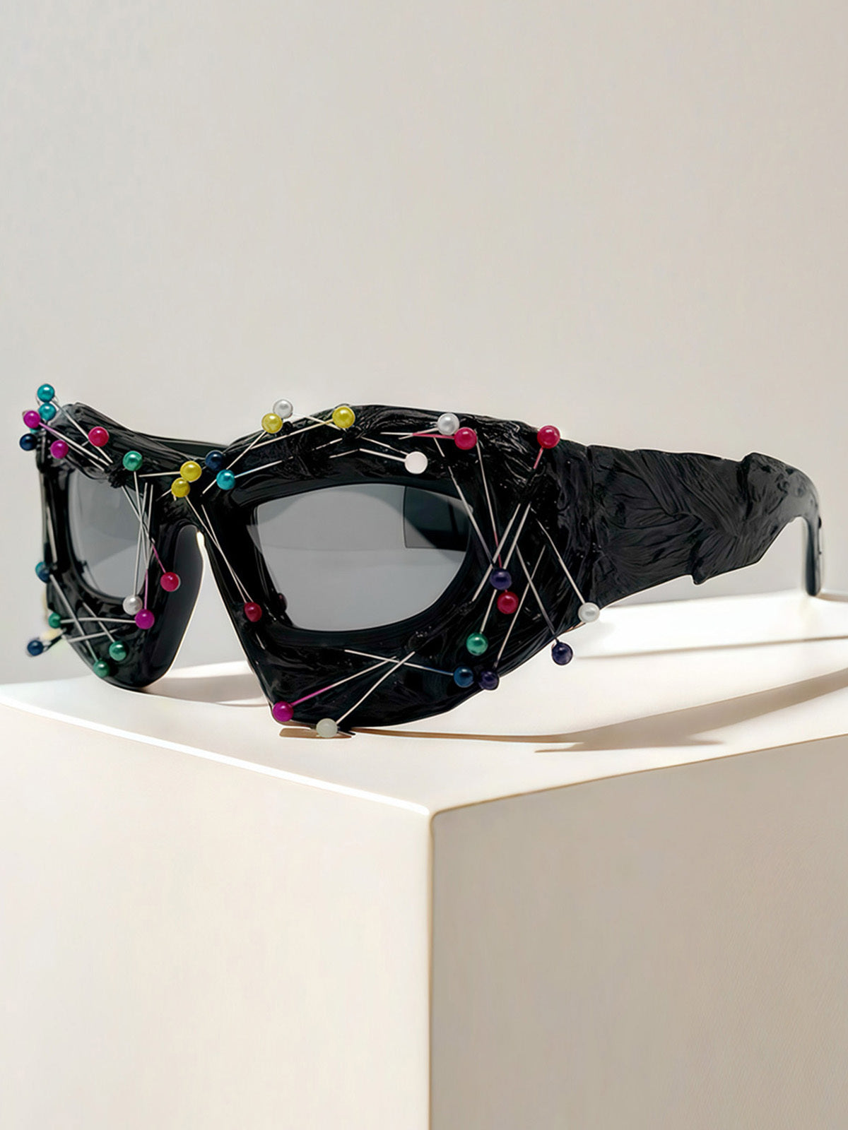 Gafas Beaded Hip-Hop Valmont — Actitud irresistible | Negro