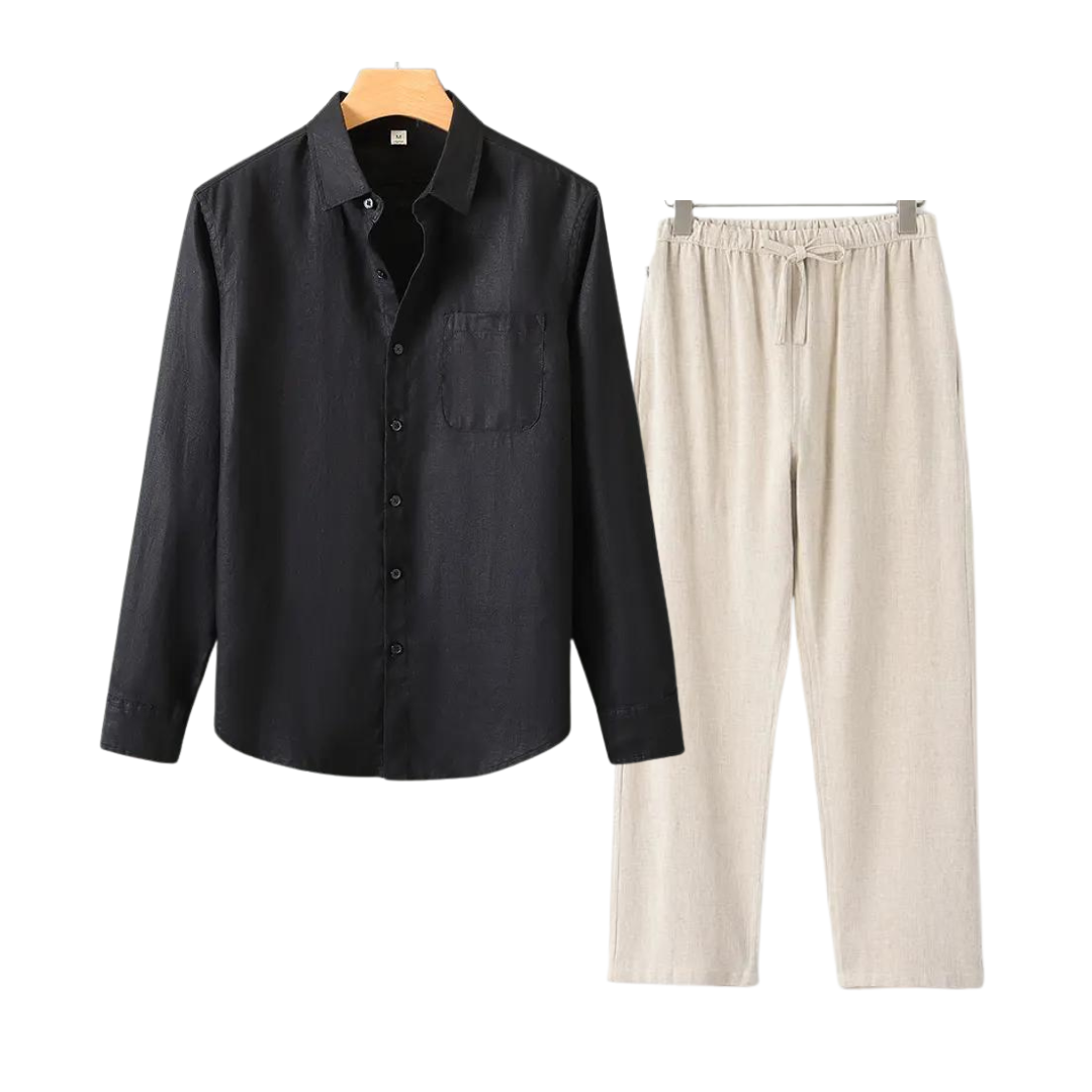 Conjunto Linge Valmont — Distinción sin esfuerzo | Beige