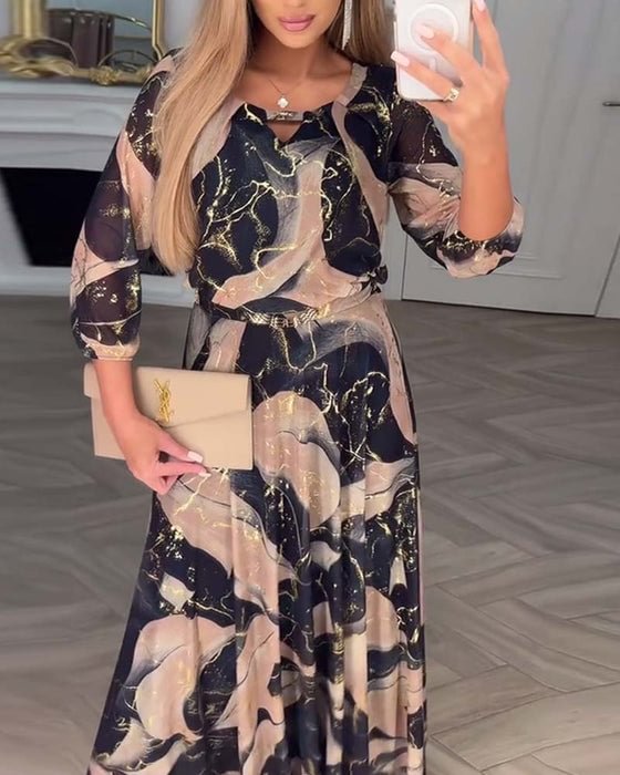 Conjunto Maxi Susan Valmont — Muselina Estampada Fluida | Tallas S–5XL