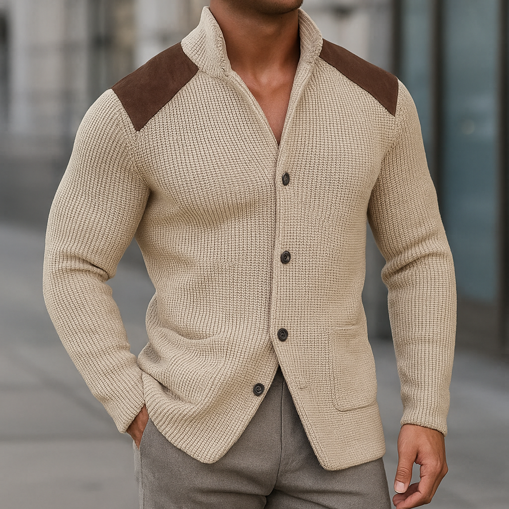 Silvoro Valmont — Blazer de Punto Texturizado Hombre | Maison Luxe