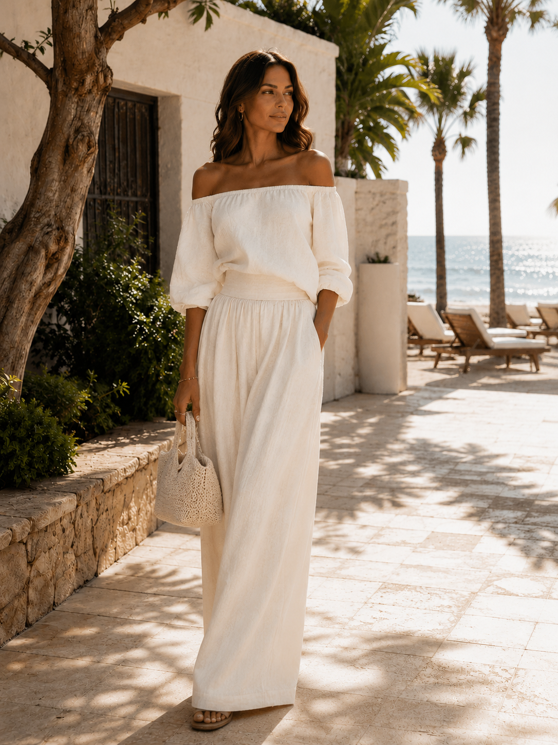 Arabella Valmont — Conjunto Efecto Lino Exclusivo | Marbella