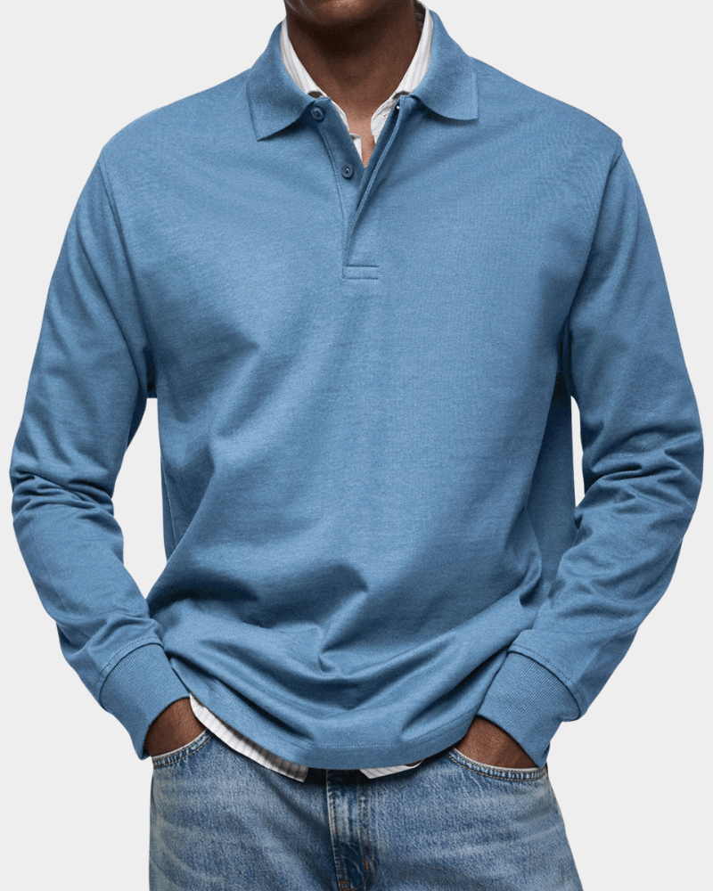 Polo Henri Valmont — Clásico Manga Larga Premium | 10 Colores