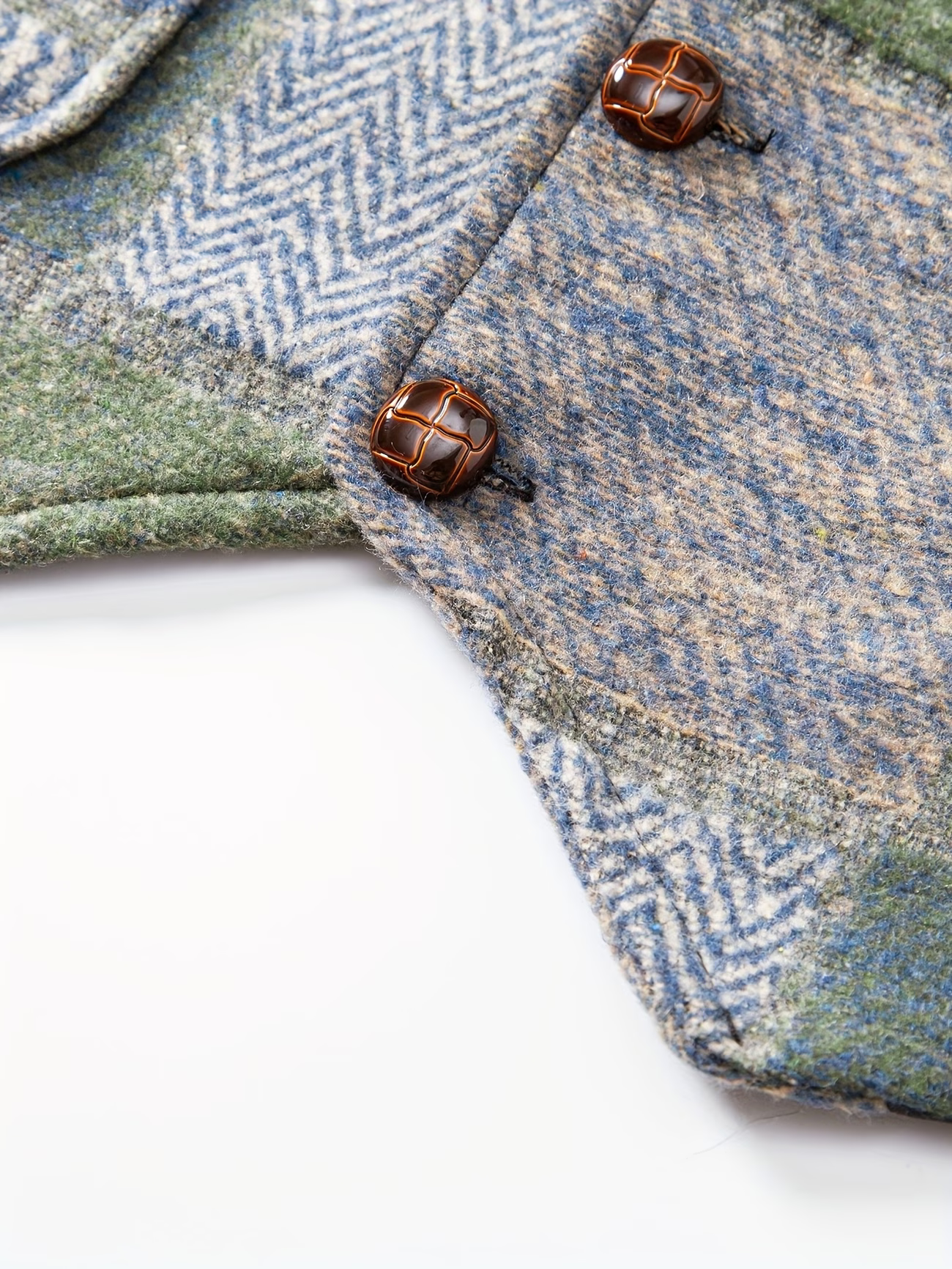 Chalecos Leo Valmont — estilo sin esfuerzo en cada capa | Chaleco Tweed Patchwork Motivo Espiga