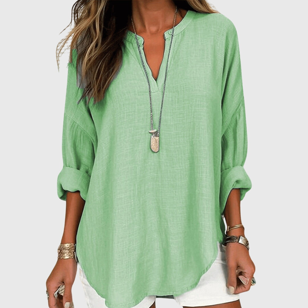 Camisas Lenara™ Valmont — presencia que marca la diferencia | Camisa de Playa Elegante y Vaporosa