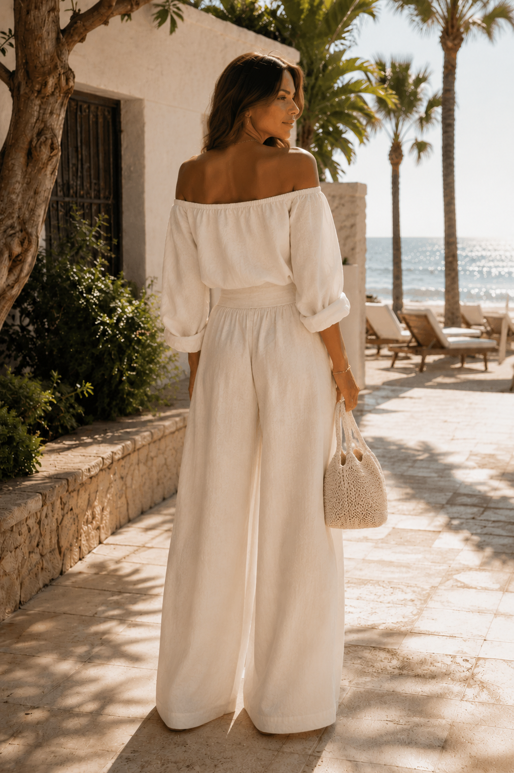 Arabella Valmont — Conjunto Efecto Lino Exclusivo | Marbella