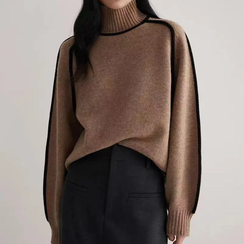 Jersey Roulé Valmont — Distinción sin esfuerzo | Beige