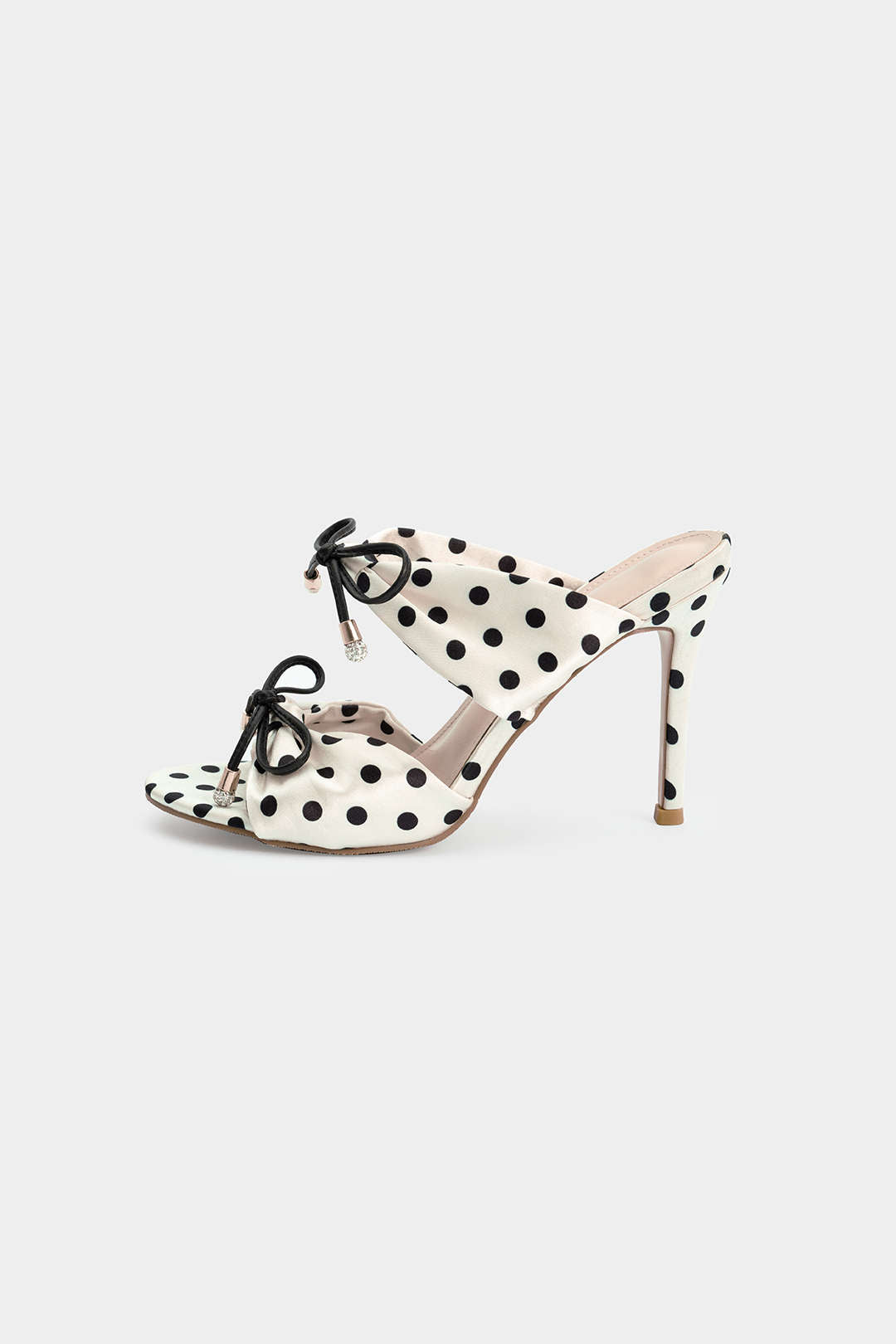 Polka Bow Valmont — Sandalia Open Toe Lunares con Lazo | Exclusivo