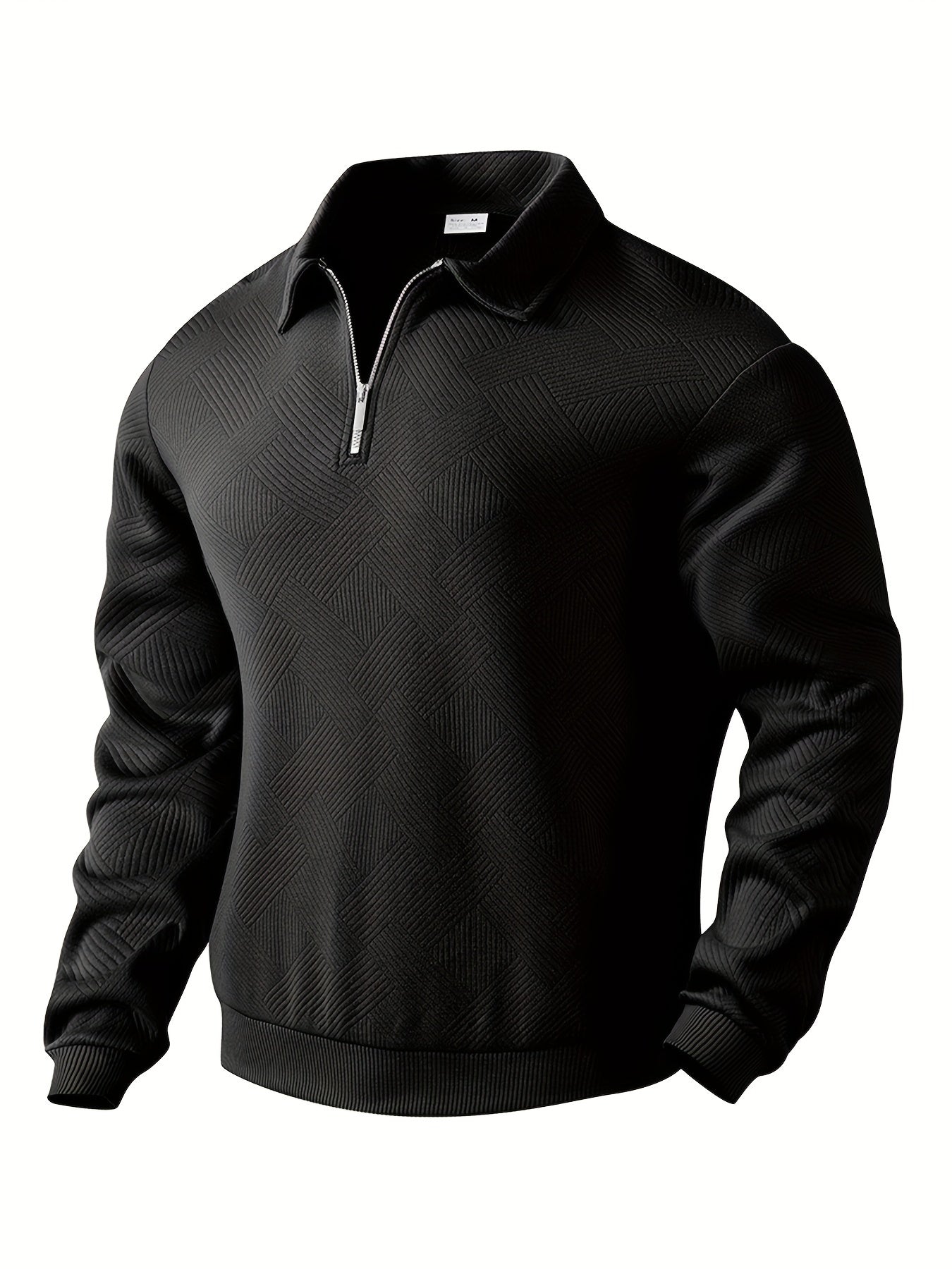 Jerseys Didier – Pull zippé vintage avec design géométrique Valmont — suavidad que viste con distinción | Didier – Pull zippé vintage avec design géométrique