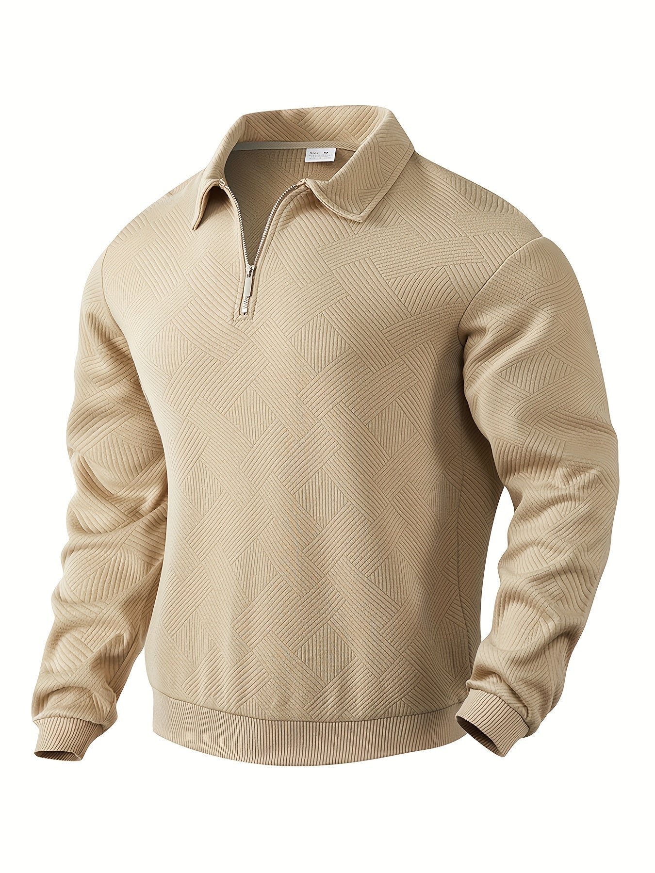Jerseys Didier – Pull zippé vintage avec design géométrique Valmont — suavidad que viste con distinción | Didier – Pull zippé vintage avec design géométrique