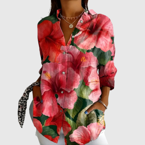 Blusas Blouse Florale Élégante Valmont — delicadeza que enmarca tu belleza | Blouse Florale Élégante