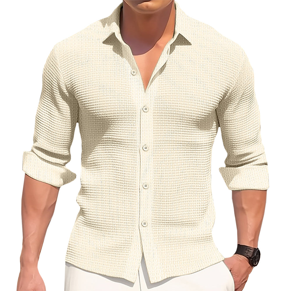 Camisa Coton Valmont — Distinción sin esfuerzo | Blanco