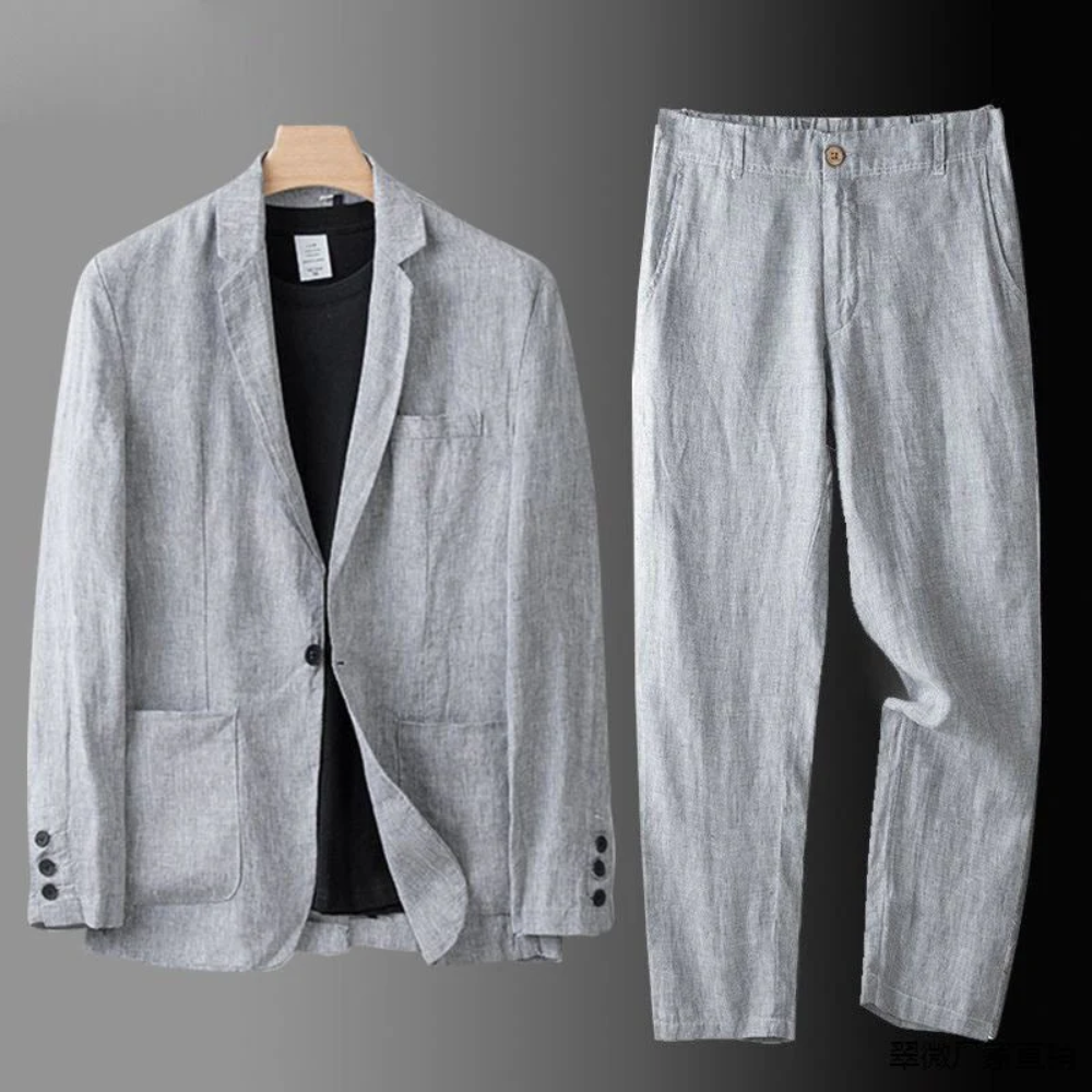 Conjunto Lin Élégant Valmont — Distinción sin esfuerzo | Beige