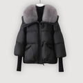 Plumíferos Evette Valmont — calidez irresistible en cada invierno | Plumífero Cuello de Piel Lujoso