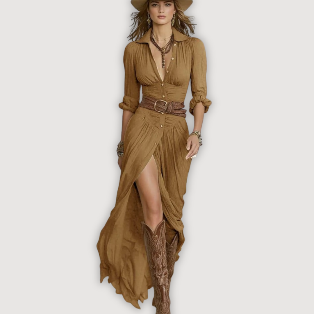 Ida Valmont — Vestido Maxi Boho | Libertad 2026