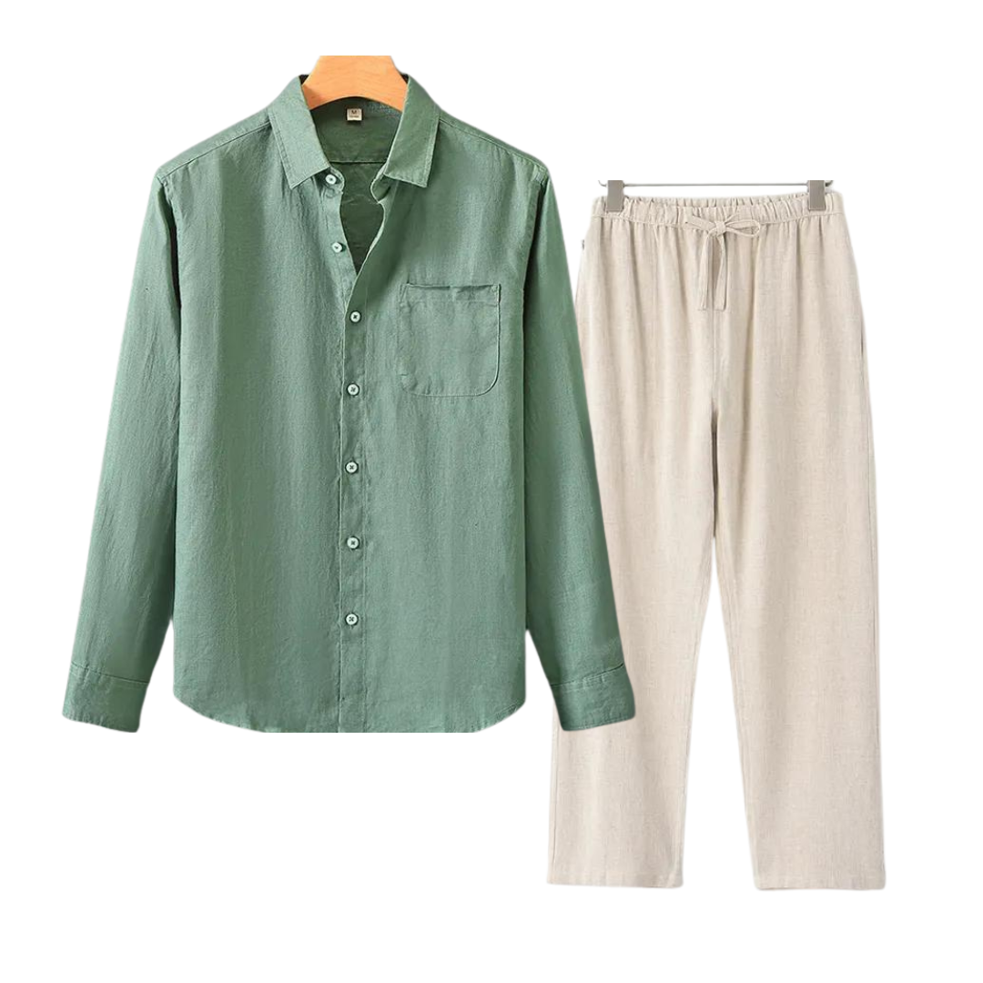 Conjunto Linge Valmont — Distinción sin esfuerzo | Beige