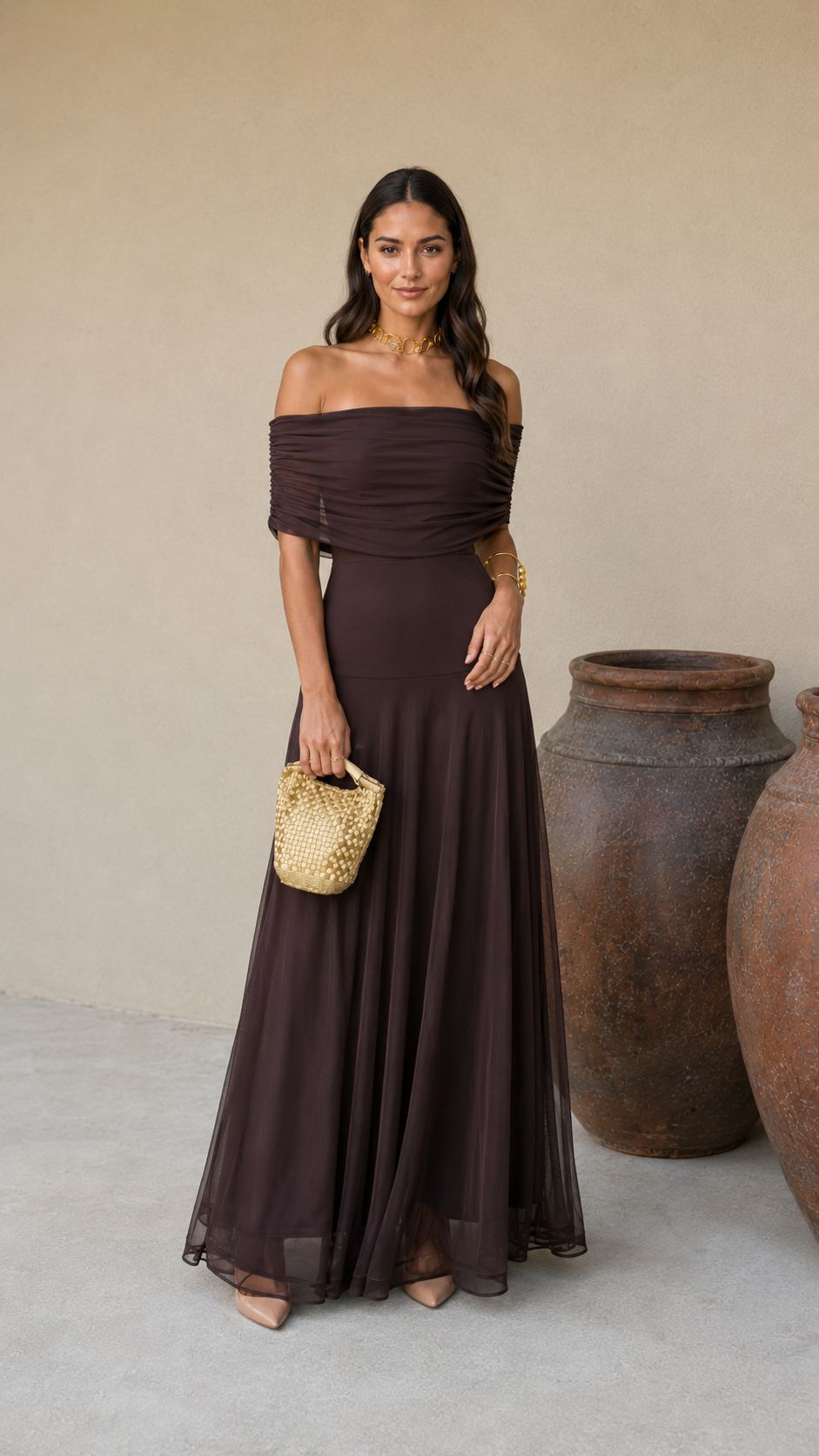 Toledo Marrón Valmont — Vestido | Colección Marrakech