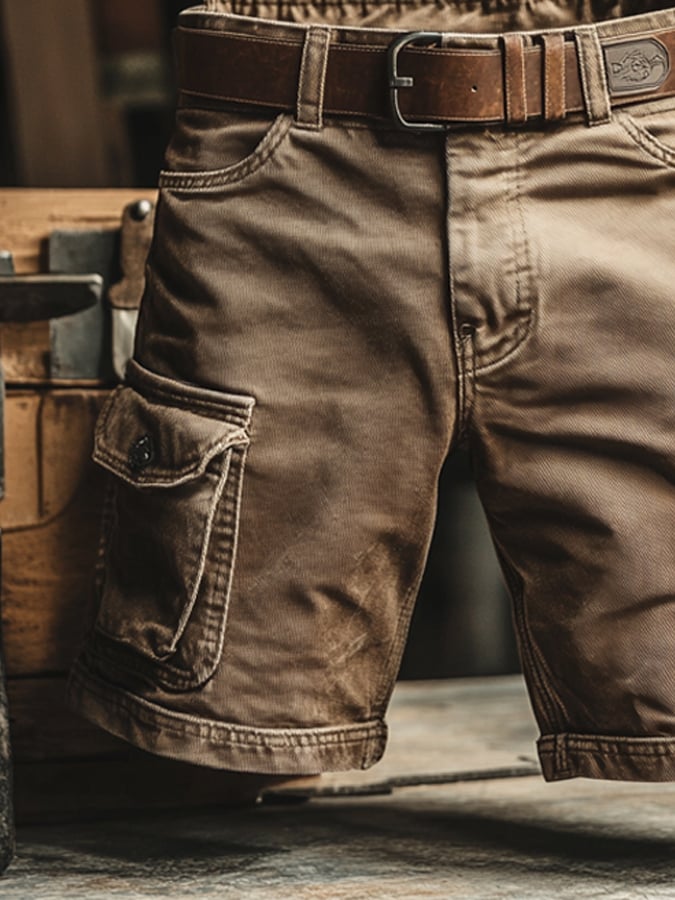 Pantalón Cargo Adam Valmont — Hombre Outdoor Premium | Negro y Kaki