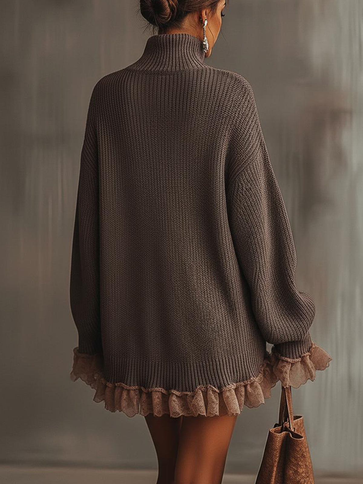 Douceur Valmont — Vestido Jersey con Volantes | Suave & Romántico