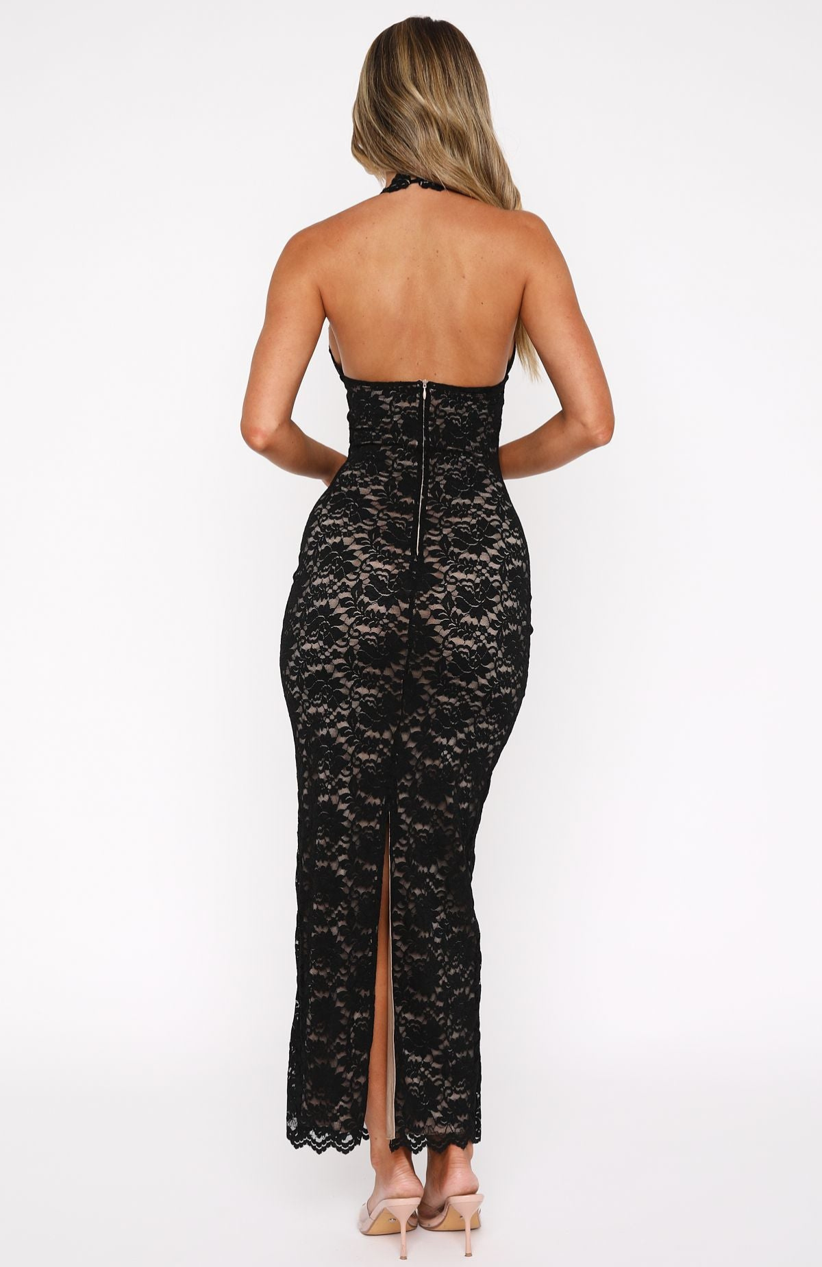 Mita Valmont — Vestido Maxi de Encaje | Noche de Encaje