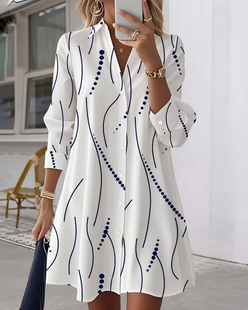 Camisa Ondine Valmont — Cuello Ondulado Elegante Mujer