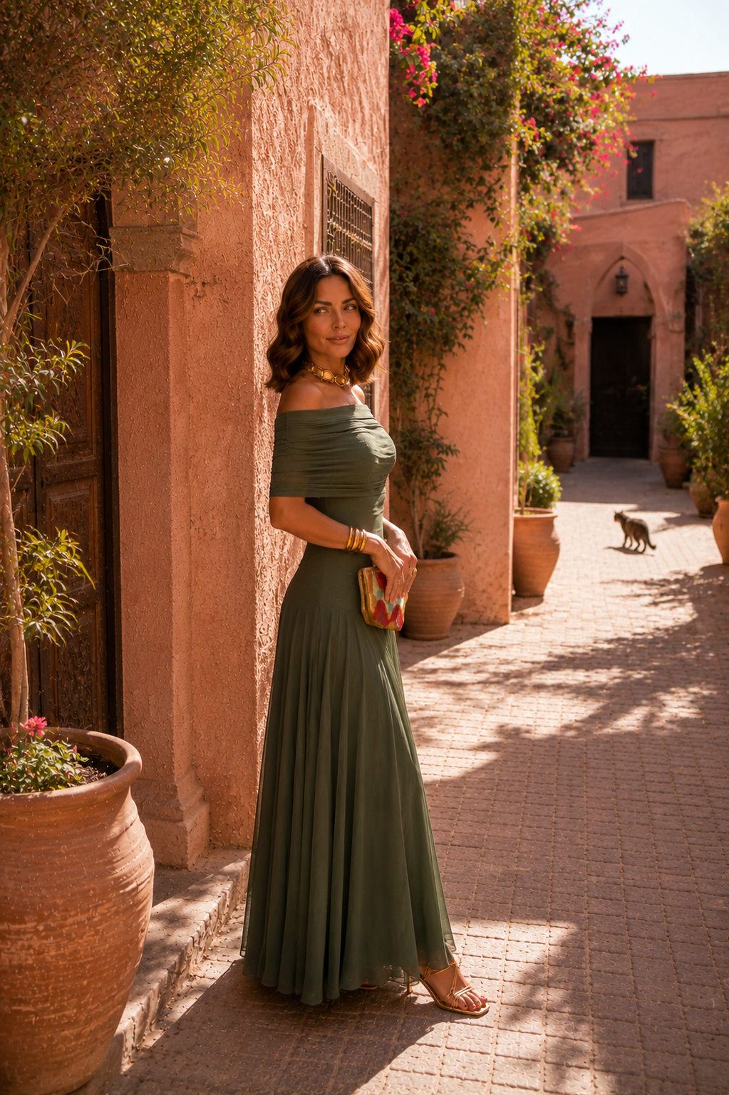 Toledo Verde Valmont — Vestido | Colección Marrakech