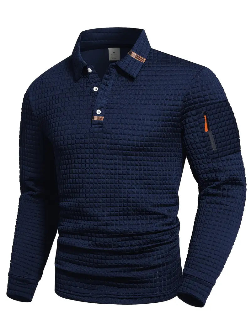 Polo Luxe Valmont — Distinción sin esfuerzo | Azul