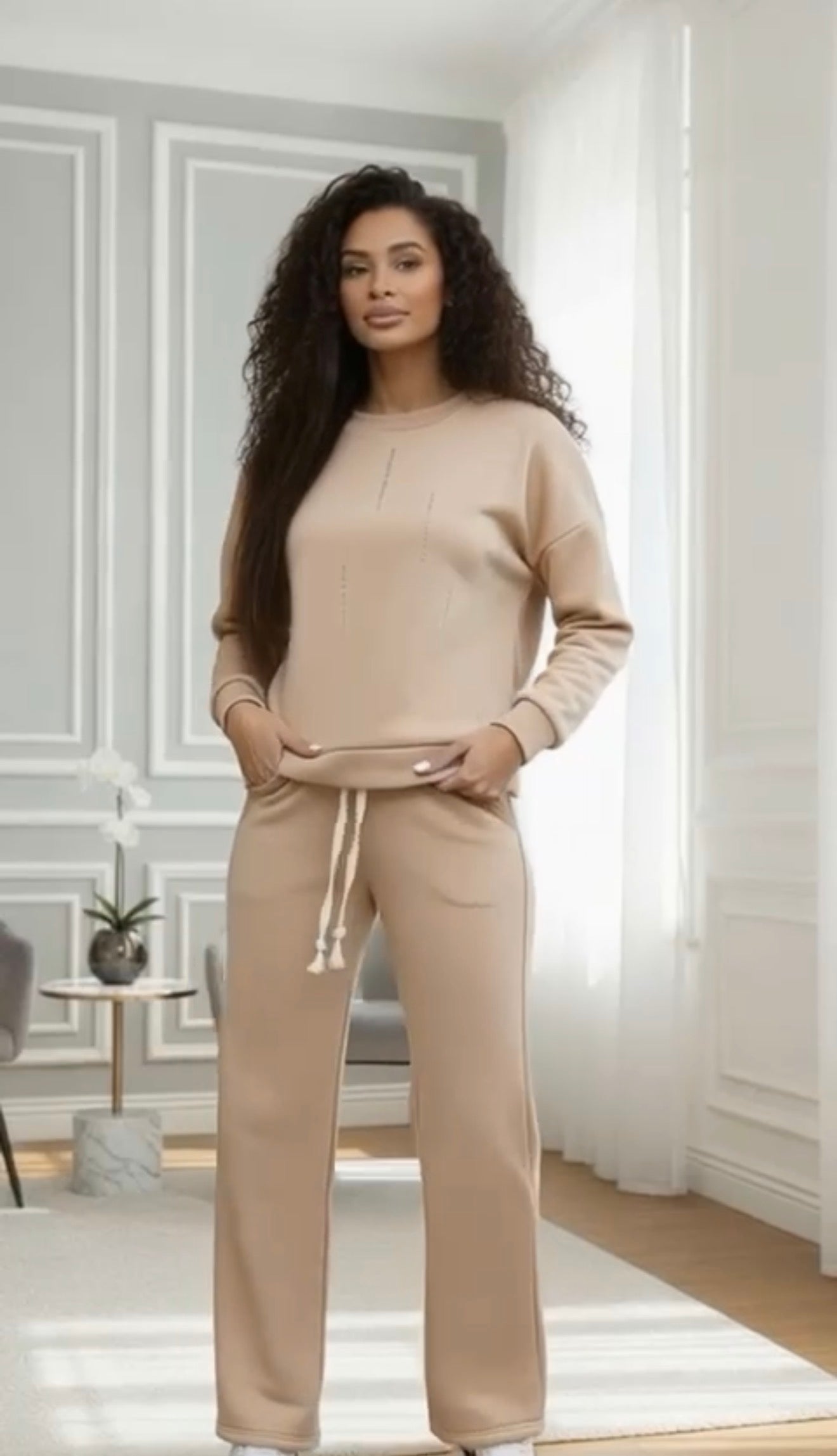 Stella Glam Valmont — Conjunto Sudadera & Pantalón Glitter | Noche que Deslumbra