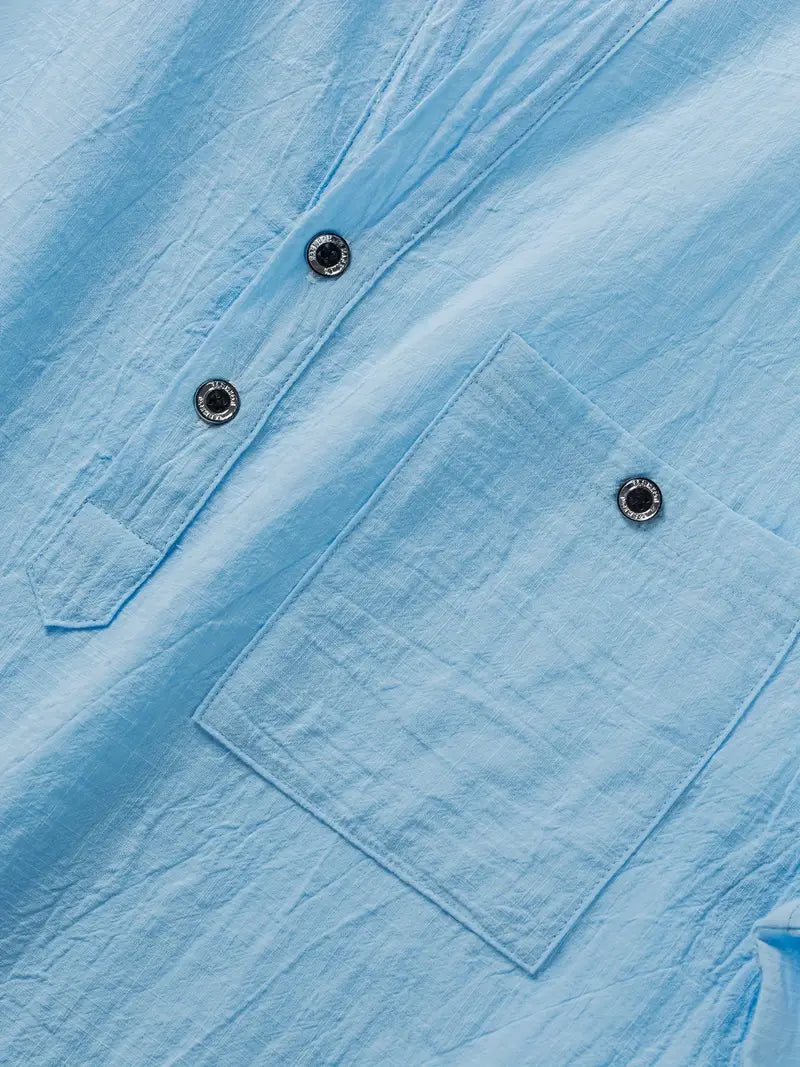 Camisa Summer Valmont — Distinción sin esfuerzo | Azul