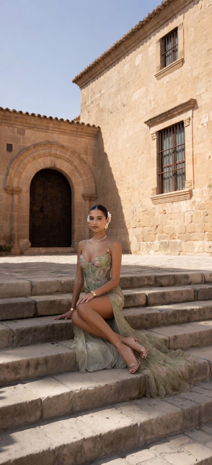 Zamira Valmont — Vestido Largo Estampado | Colección Sevilla