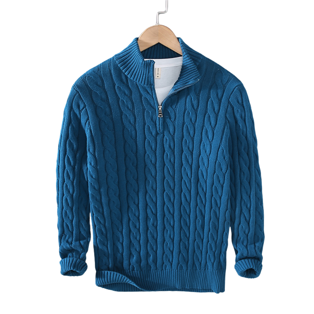 Jersey Half-Zip Valmont — Distinción sin esfuerzo | Gris