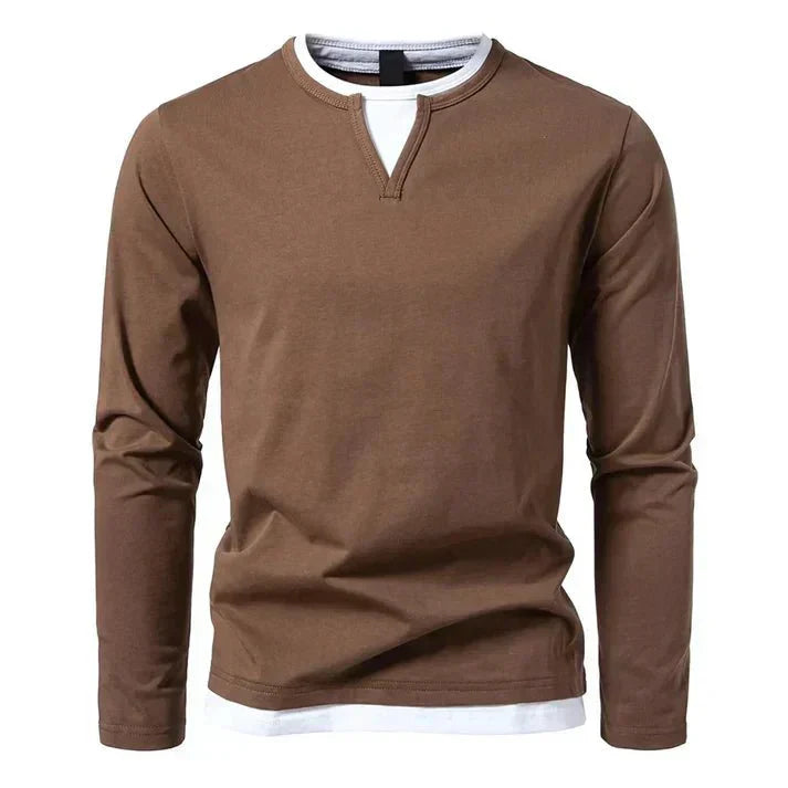 Rubén Valmont — Camiseta Manga Larga Algodón Premium | Hombre