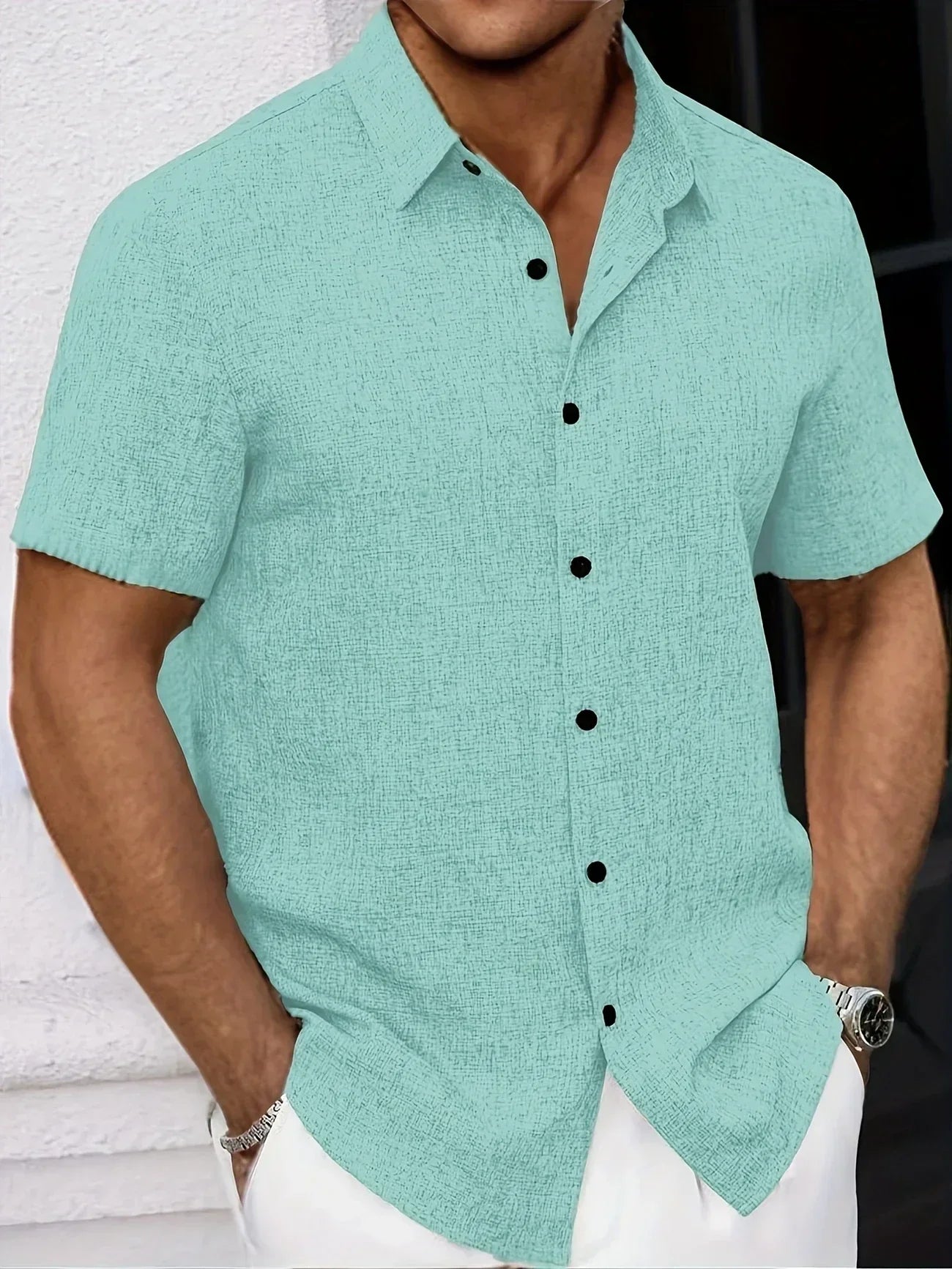 Camisa Lin Valmont — Distinción sin esfuerzo | Beige